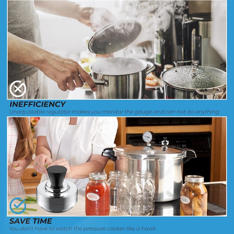 PROSOCOOL 50332 Pressure Cooker Regulator 5-10-15lb Weight Replacement for Presto Pressure Canner 16 23 quart Pressure Cooker 0171001 0174001 6803571 - Image 3