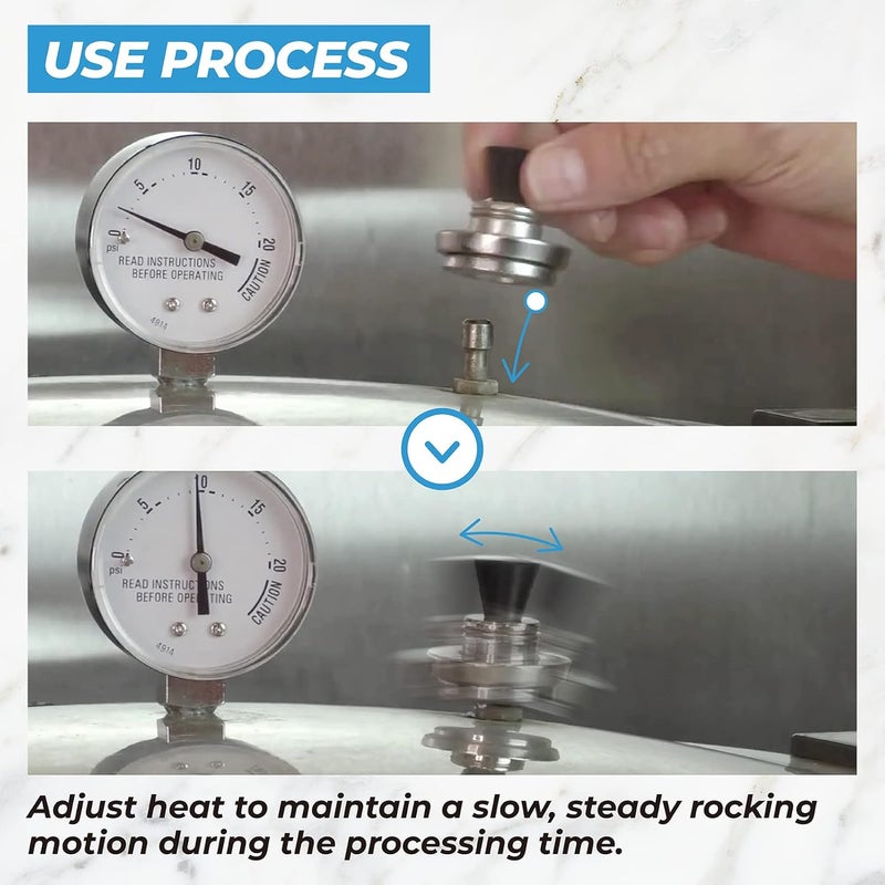 PROSOCOOL 50332 Pressure Cooker Regulator 5-10-15lb Weight Replacement for Presto Pressure Canner 16 23 quart Pressure Cooker 0171001 0174001 6803571 - Image 4