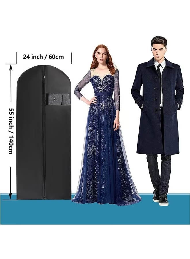 5 PCS Garment Bags, Suit Bags Clothes Covers With Transparent Window, Env-friendly Breathable Suit Bag Clothes Cover for Storage Suits Shirts T-shirts and Jackets, Dust-Proof, Moisture-Proof, and Moth-Proof  - Image 2