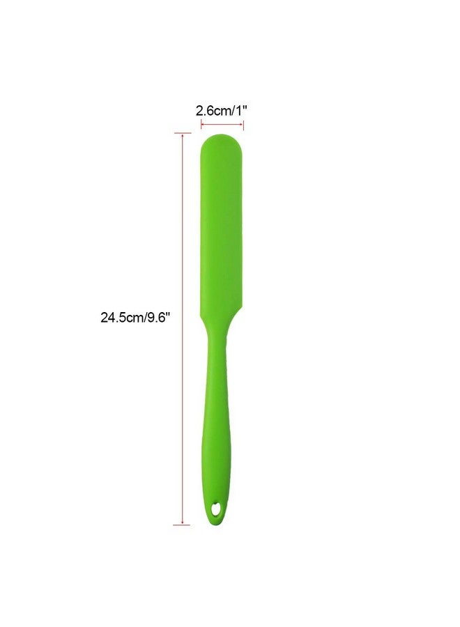 SUMERSHA 4pcs Silicone Spatula Set Heat Resistant Cake Cream Butter Spatulas Mixing Batter Scraper Non-Stick Flexible Baking Cooking Tool 4 Colors (multicolor) - Image 2