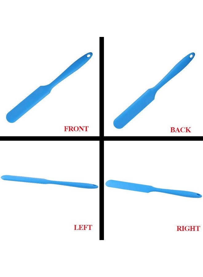 SUMERSHA 4pcs Silicone Spatula Set Heat Resistant Cake Cream Butter Spatulas Mixing Batter Scraper Non-Stick Flexible Baking Cooking Tool 4 Colors (multicolor) - Image 4