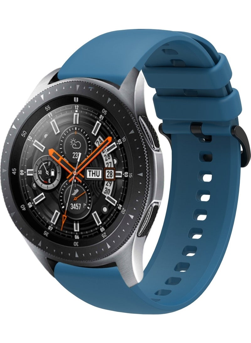 Samsung Galaxy Watch 3 45MM Compatible Band Soft Textured Soft Color Buckle Silicone Strap
