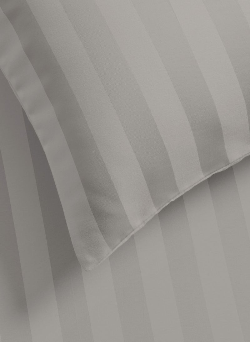 Master Home Textile King Microfiber Sheet Set, King Size 3 Pieces, Hotel Stripes design - Image 5