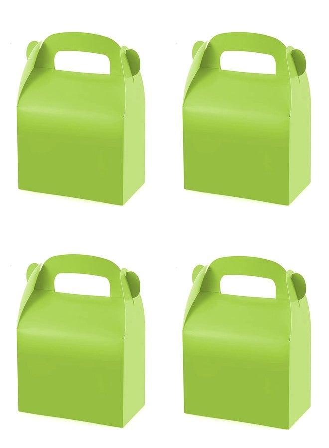 Oletx 30-Pack Green Party Favor Treat Boxes, Goodie Gable Paper Gift Boxes with Handles. Perfect for Gardening/Green Thumbs Party Decoration Supplies and St Patricks Day Gift Giving - Image 1