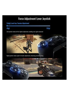FlyDigi Vader 4 Pro PC Controller Force Adjustment Lever Joystick Hall & Macro 2-in-1 Triggers 1000Hz Report Rate Stereo Vibration 800mAh Multi-Platform Controller for PC/NS/TV/Android/Laptop  - Image 3
