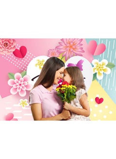 CHAIYA 7X5Ft Mother'S Day Backdrop Mother'S Day Party Decorations Banner Mother'S Day Love Heart Backdrop Happy Mother'S Day Floral Background Cy265  - Image 3