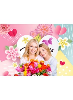 CHAIYA 7X5Ft Mother'S Day Backdrop Mother'S Day Party Decorations Banner Mother'S Day Love Heart Backdrop Happy Mother'S Day Floral Background Cy265  - Image 4