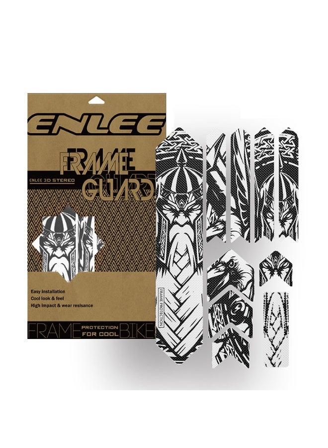 Enlee Mountain Bike Sticker Rack - Scratch-Resistant, Waterproof Protection Film, 3M Rhino Skin Film