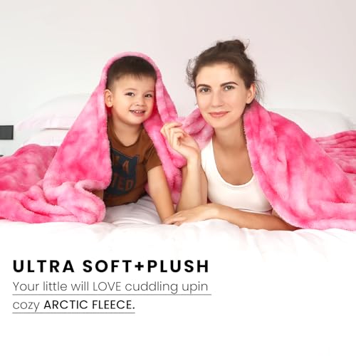 obinsm Warm Blanket Pink Throw Blankets for Women - Fuzzy Soft Bed Blanket for Couch Home Decor - Image 3