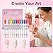 Gorvalin 12 Colors Nail Art Pens, 3D Quick Dry Nail Point Graffiti Dotting Liner Pen Sets Nail Art Painted Pen Drawing Nail Design Kit for Spring Summer Nail DIY Decoration Gift - Image 3