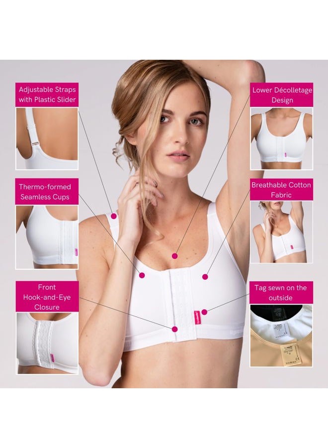 Lipoelastic  PI Active Post-Operative Compression Bra, black, L - Image 3