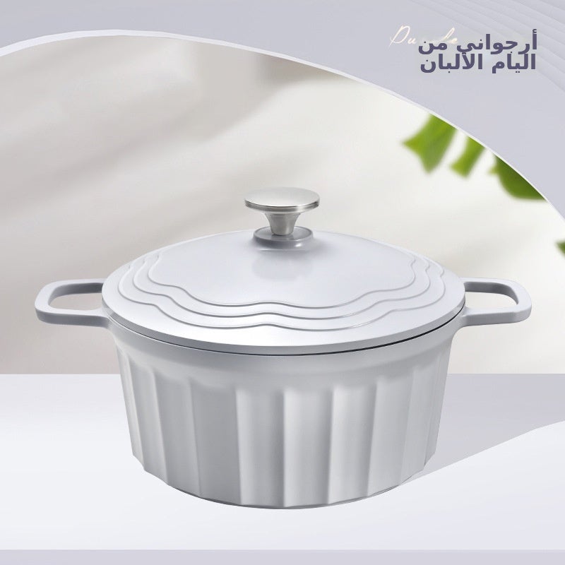 CINDYCOCO Enamel Dutch Oven - Non-Stick, High-Capacity, Stylish Soup Pot for Home  Use - Image 1