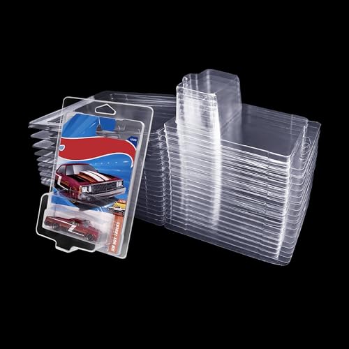 KASTUN 25Pack Protector case for Hot Wheels Clamshell Plastic Display Cases for 164 Scale Models Crystal Clear UVResistant DustProof ScratchResistant Plastic Storage Case with Secure Seal - Image 1