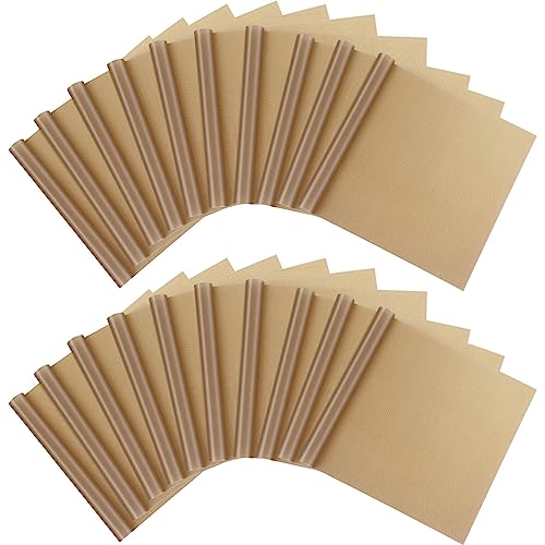 Selizo 20 Pack Teflon Sheet for Heat Press, Heat Transfer Press Cover Paper Heat Resistant Transfer Protector Mats for Cricut Iron HTV Vinyl, Sublimation, Baking and Craft - Image 1