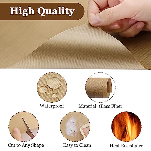 Selizo 20 Pack Teflon Sheet for Heat Press, Heat Transfer Press Cover Paper Heat Resistant Transfer Protector Mats for Cricut Iron HTV Vinyl, Sublimation, Baking and Craft - Image 3