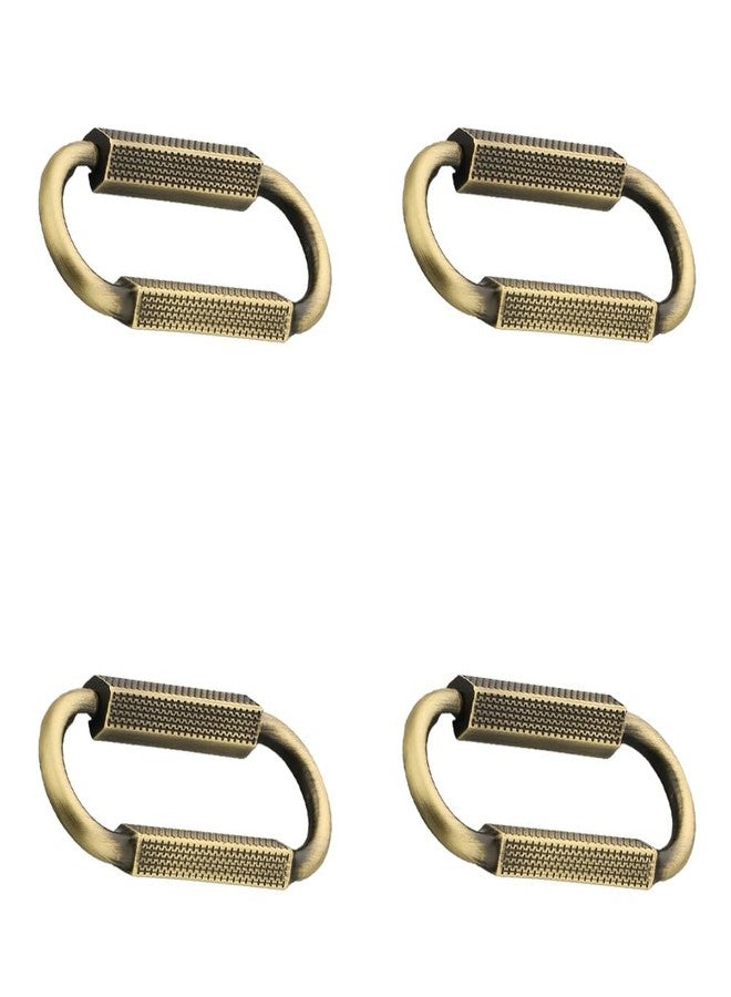 FITTINGO Oval Shape Drawer Kadi/Pull-Push Handle for Home and Office Drawer/Cabinet Handle/Drawer Handle - Pack of 4 (Antique Finish) - Image 1