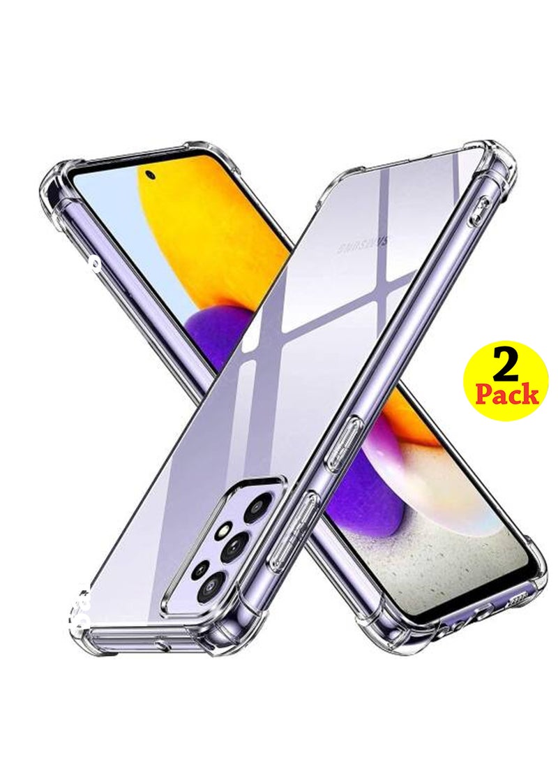 Waldic 2 Pack Silicone Protective Case Cover For Samsung Galaxy A73 5G Transparent - Image 2