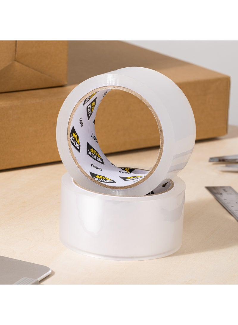 Deli EA319 STICK UP Strong Adhesion BOPP Packing Tape, 48mm x 100y, High Viscosity, Transparent, 6PCS/Heat Shrink Film - Image 3
