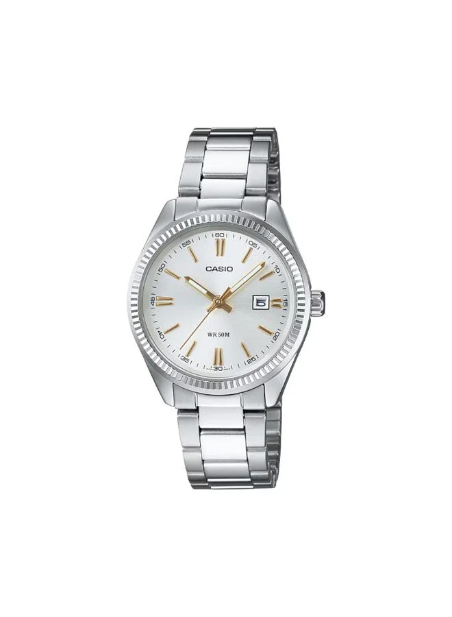 كاسيو Women's Stainless Steel Analog Watch LTP-1302D-7A2VDF - 34X30  mm