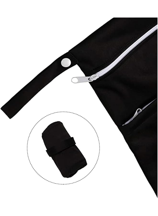 X spring Wet Dry Bag 2 Pcs Diaper Storage Bag Dual Zippered Pockets Compact & Portable Waterproof & Reusable Perfect For Swimming Diapers Baby Travel Essentials Towels Beach Daycare - Image 5