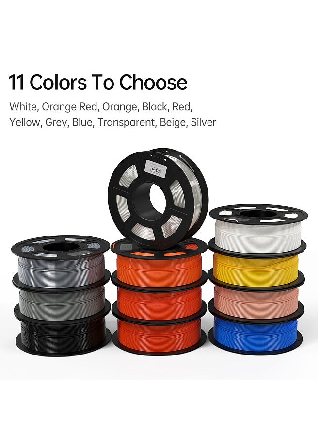 Generic PETG Filament 1.75mm 3D Printer Filament 1kg(2.2lbs) Higher Toughness 3D Printing Filament  - Image 3