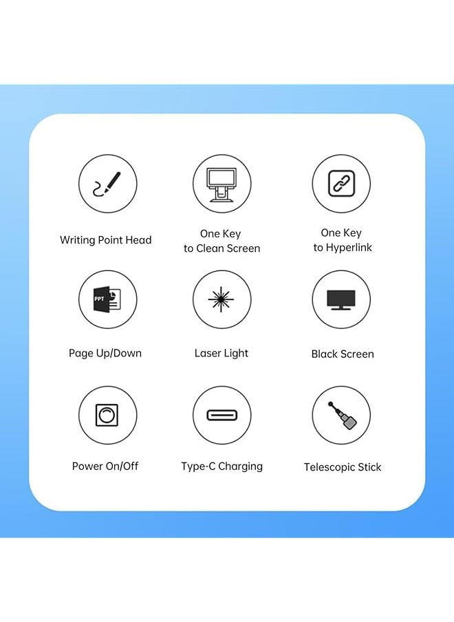 Wireless Presenter Remote Controller Wireless Presentation Pointer With Stick Stylus Pen For Touchscreen Rf2.4G Remote Control Clicker Pen For Point Ppt With Digital Display Compatible With - pzsku/Z8C13952B0A37CE10D6C5Z/45/_/1740916764/eb626f33-fae4-4908-ab5e-5180a831291a