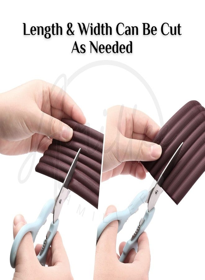 Amillee Baby Proofing Flat Edge Protector - 2 Meter Safety Strip, Furniture Adjustable Dense Edge Guard for Kids Safety, High Shock Absorbent Edges Protector, Baby Safety Products (Brown) - Image 5