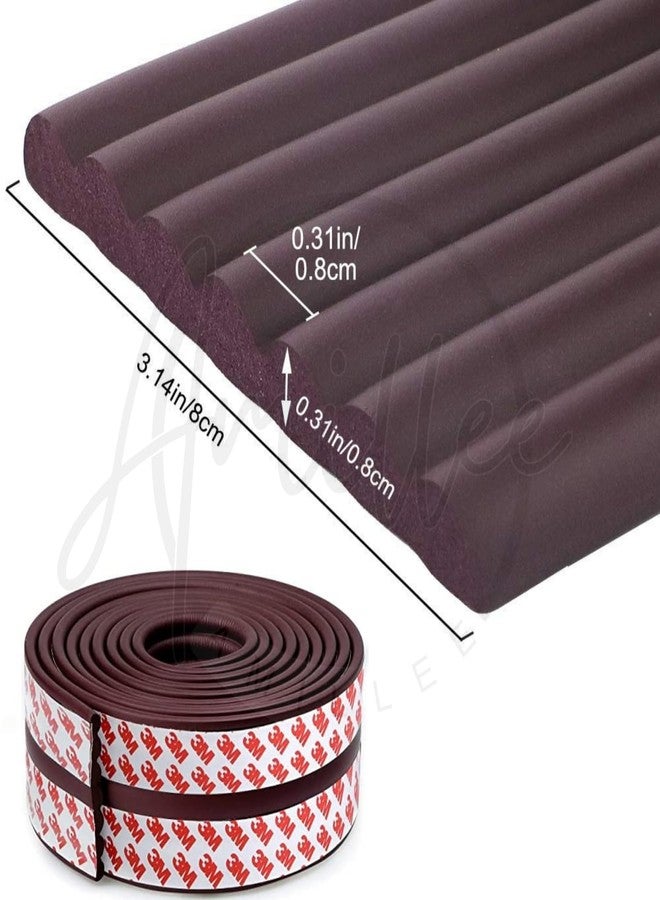 Amillee Baby Proofing Flat Edge Protector - 2 Meter Safety Strip, Furniture Adjustable Dense Edge Guard for Kids Safety, High Shock Absorbent Edges Protector, Baby Safety Products (Brown) - Image 2