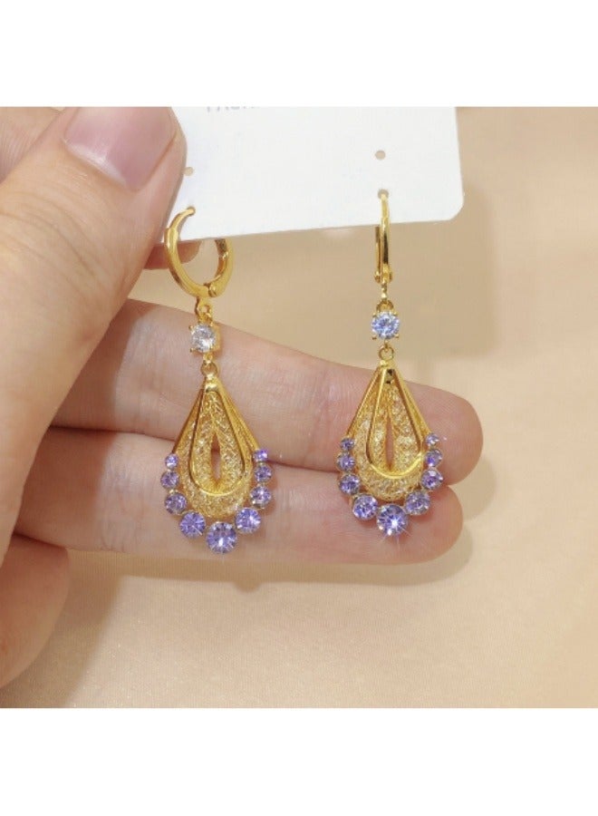 Teardrop Shape Earrings With Mesh Style - Image 1