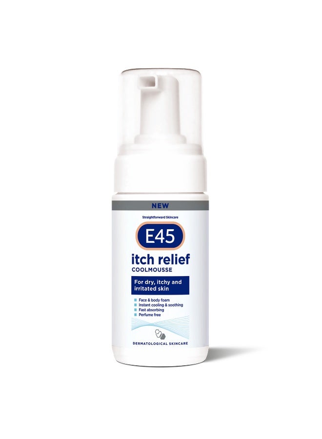 E45 Itch Relief Coolmousse 100ml – Face and body foam for Dry Skin, Itchy Skin and Irritated Skin - Cooling foam to soothe itchy skin - Perfume-Free - Image 2