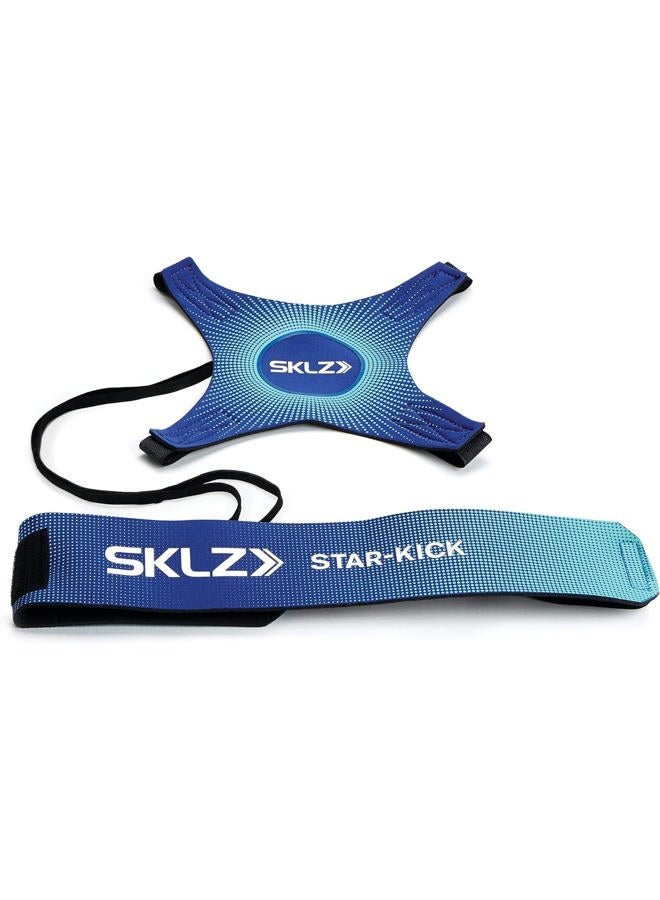 SKLZ Star-Kick Hands-Free Adjustable Solo Soccer Trainer - Fits Ball Sizes 3, 4, and 5 (Cobalt) - Image 1