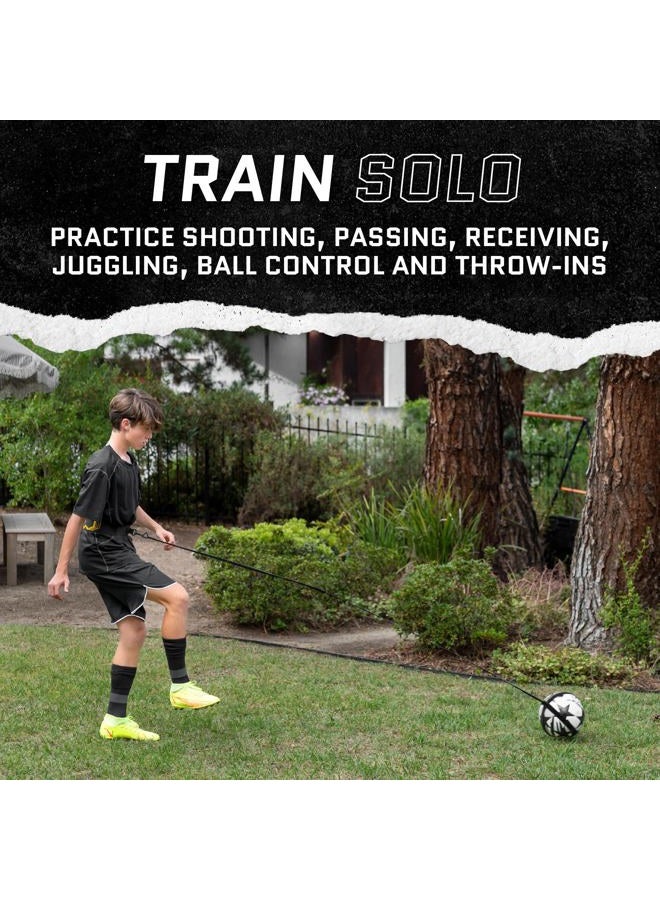 SKLZ Star-Kick Hands-Free Adjustable Solo Soccer Trainer - Fits Ball Sizes 3, 4, and 5 (Cobalt) - Image 2