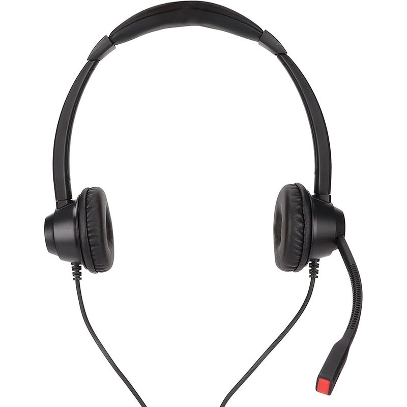 Telephone Headset, Noise Cancelling RJ9 Headset Multifunctional Binaural Corded Telephone Earpiece Built in HD Microphone for VOIP Phone Landline - Image 4
