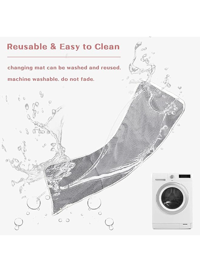 X spring Portable Diaper Changing Pad Foldable Lightweight Baby Changing Mat Reusable Waterproof Travel Changing Mat For Home Travel Outdoor - Image 3