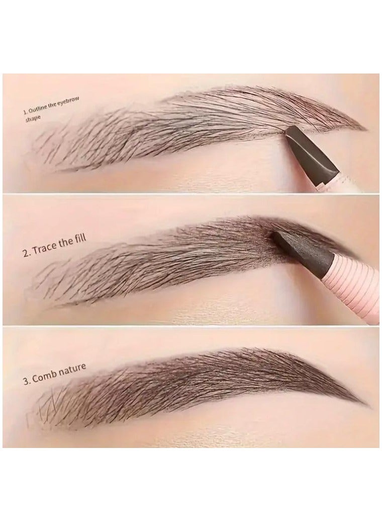 Generic Waterproof and sweat-resistant eyebrow pencil for long-lasting makeup (black color)  - Image 1