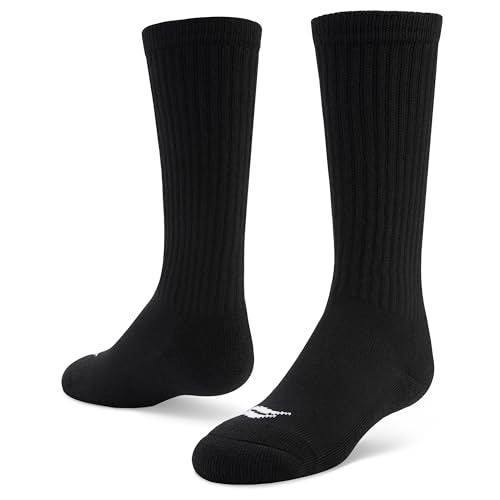 Sof Sole Soccer Over-the-Calf Team Athletic Performance Socks (2 Pair), Large, Black - Image 4