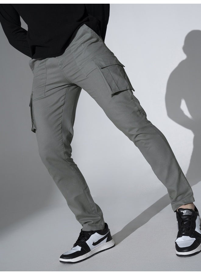 Hubberholme Men Cargo Trousers - Mid Grey Casual Wear  - Image 5