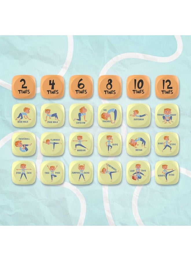 Skywin Kids Yoga Dice 2 Pack Fun Exercise Dice For Kids Solo Or Group Classes 6Sided Foam Workout Dice For Home Classroom And Physical Education Learning  - Image 4