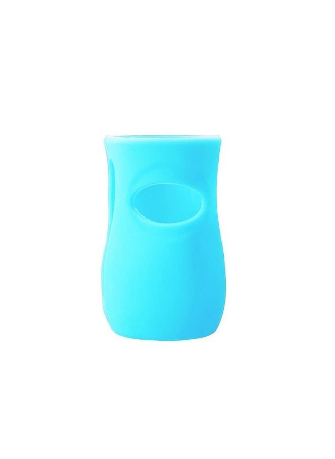 The Little Lookers - Baby Feeding Glass Bottle Protection Silicone Cover;Sleeve Holder;Suitable For Wide Neck;Avent Feeder; Protector Cover For Babies (Wide Neck 240 260Ml;8Oz Pink & Blue) - Image 1