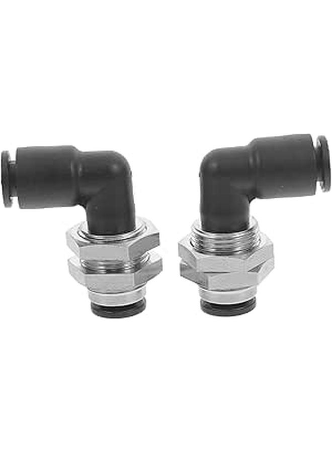 2Pcs Air Pipe Elbow Connectors Quick Connect Fittings Easy Installation For Repair - Image 1