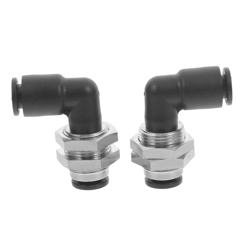 2Pcs Air Pipe Elbow Connectors Quick Connect Fittings Easy Installation For Repair - Image 2