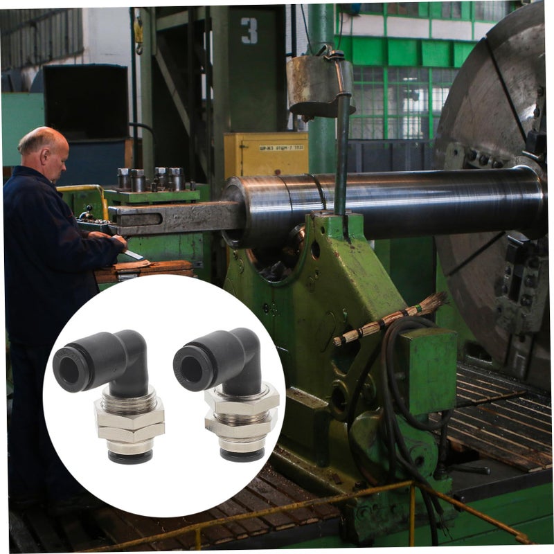 2Pcs Air Pipe Elbow Connectors Quick Connect Fittings Easy Installation For Repair - Image 4