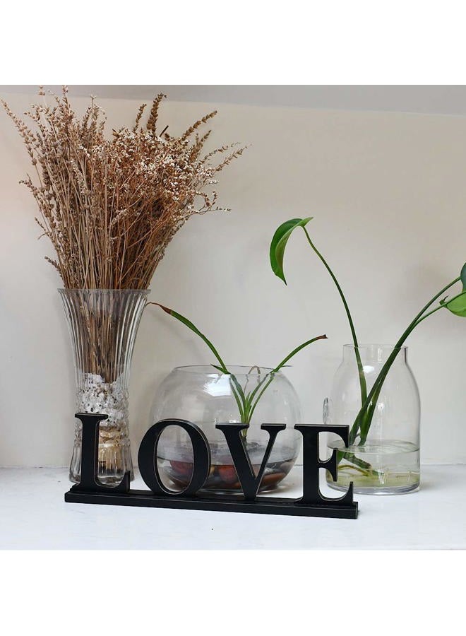 Waroom Home Love Sign for Decor, Wooden Love Block Letters Rustic Tabletop Words Decor (Love) - Image 4