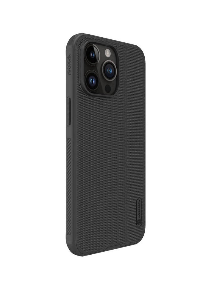 Nillkin Super Frosted Shield Pro cover case Compatible with MagSafe for iphone 15 Pro Max - Black - Image 1