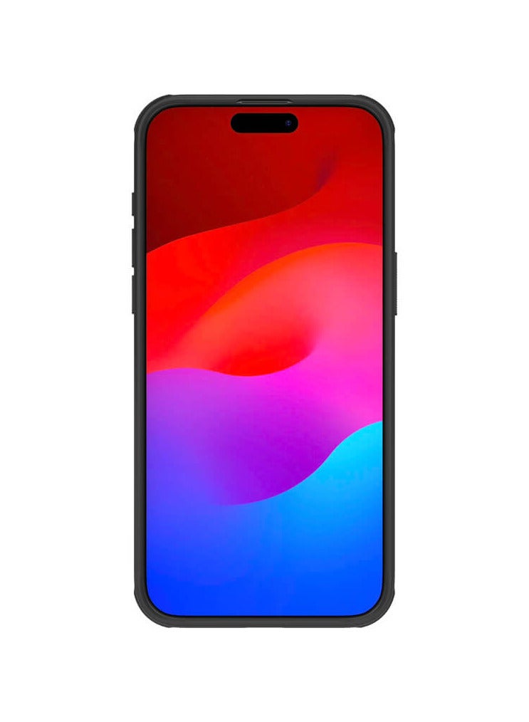 Nillkin Super Frosted Shield Pro cover case Compatible with MagSafe for iphone 15 Pro Max - Black - Image 2