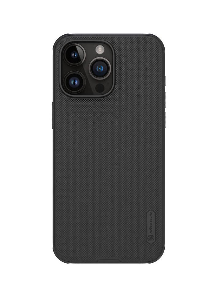 Nillkin Super Frosted Shield Pro cover case Compatible with MagSafe for iphone 15 Pro Max - Black - Image 3