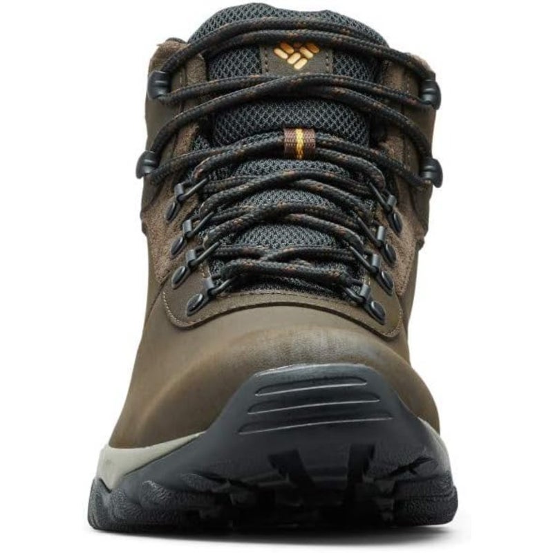 Columbia Newton Ridge Plus II Men's Walking Shoe Waterproof Hiking Trail Leather And Mesh Upper Black - Image 3