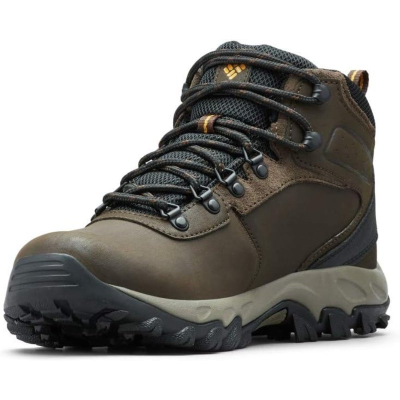 Columbia Newton Ridge Plus II Men's Walking Shoe Waterproof Hiking Trail Leather And Mesh Upper Black - Image 2