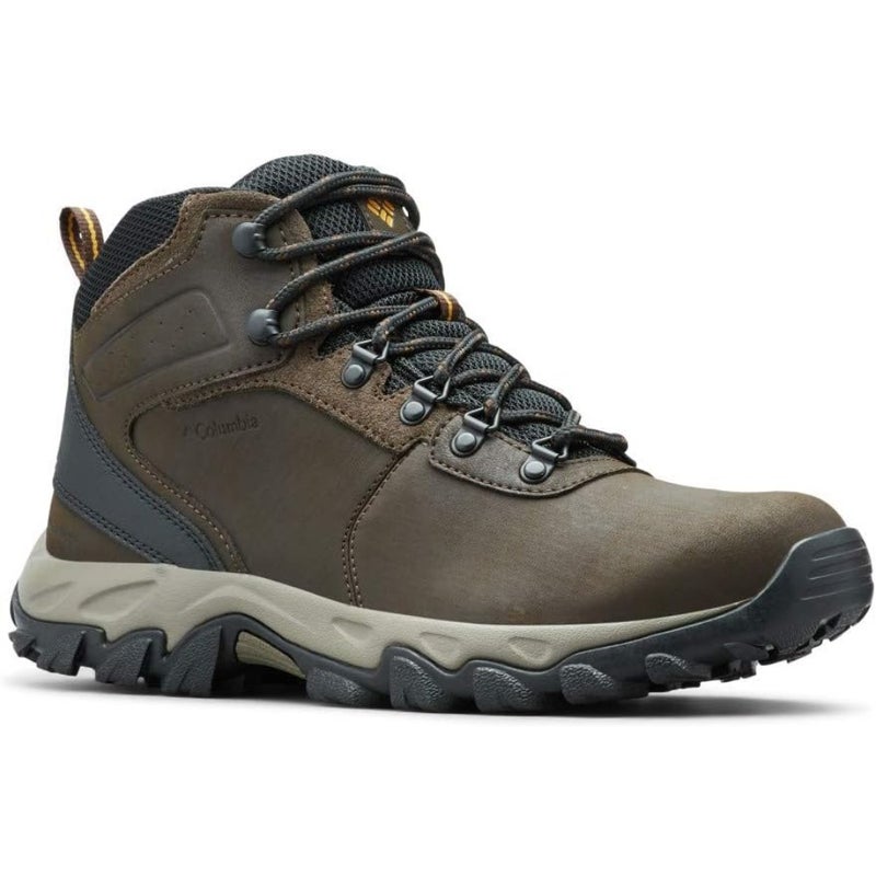 Columbia Newton Ridge Plus II Men's Walking Shoe Waterproof Hiking Trail Leather And Mesh Upper Black - Image 1