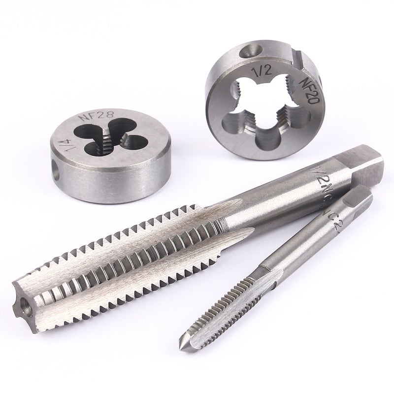 EFFICERE 60-Pc Master Tap and Die Set - Include SAE Inch Size #4 to 1/2â€ and Metric Size M3 to M12, Coarse and Fine Threads | Essential Threading Rethreading Tool Kit with Complete Accessories and Storage Case - Image 5